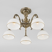 Люстра на штанге Eurosvet Caldera 60106/5 античная бронза цвет бронза античная-1