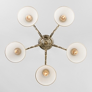 Люстра на штанге Eurosvet Caldera 60106/5 античная бронза цвет бронза античная-2