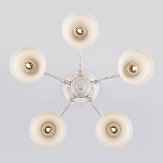 Люстра на штанге Eurosvet Campina 60107/5 белый с золотом цвет белый с золотой патиной-2