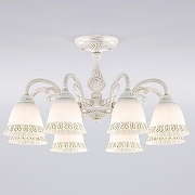 Люстра на штанге Eurosvet Camp1na 60107/8 белый с золотом цвет белый с золотой патиной