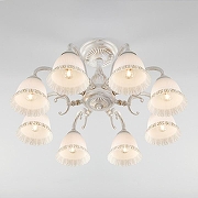 Люстра на штанге Eurosvet Camp1na 60107/8 белый с золотом цвет белый с золотой патиной-2