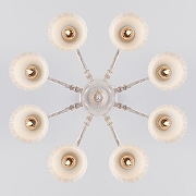 Люстра на штанге Eurosvet Camp1na 60107/8 белый с золотом цвет белый с золотой патиной-3