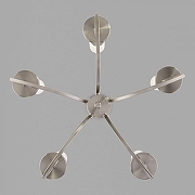 Люстра Eurosvet Banc1 60117/5 никель цвет плафона/подвески Белый, цвет арматуры Никель-4