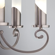 Люстра Eurosvet Banc1 60117/5 никель цвет плафона/подвески Белый, цвет арматуры Никель-5