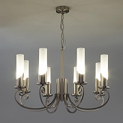 Люстра Eurosvet Banc1 60117/8 никель цвет плафона/подвески Белый, цвет арматуры Никель-2