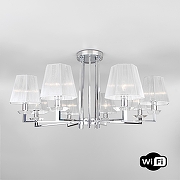 Люстра на штанге Eurosvet Alegria 60125/8 хром Smart (60114/8) цвет неокрашенный, хром-2