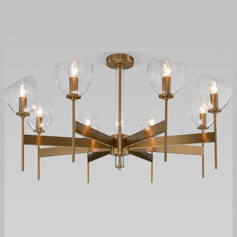 Люстра на штанге Eurosvet Arr1sta 60130/8 латунь Smart 