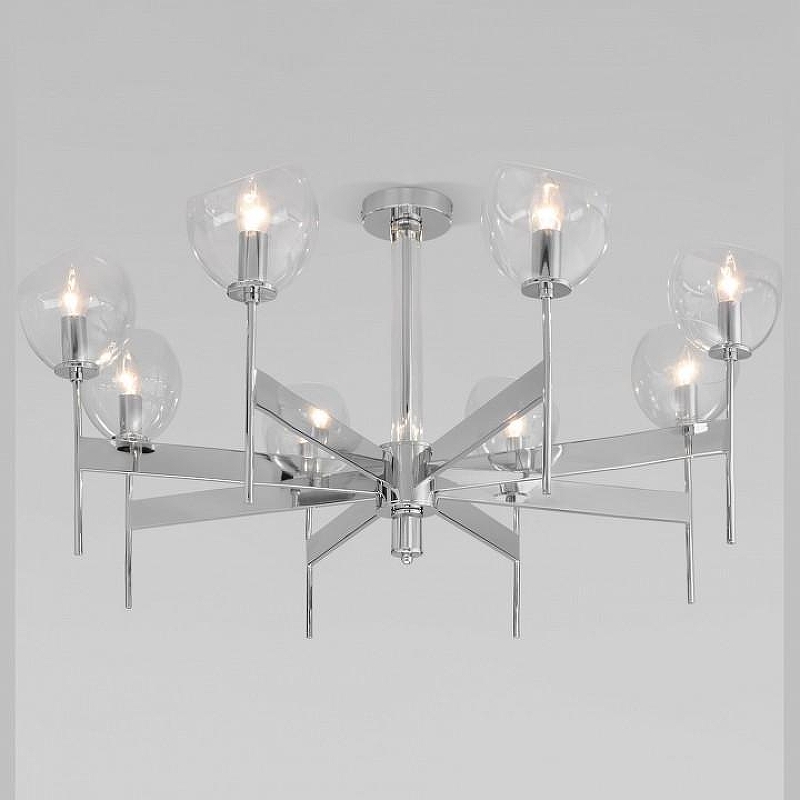 Люстра на штанге Eurosvet Arrista 60130/8 хром Smart 