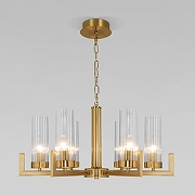 Люстра Eurosvet Argan1e 60133/6 латунь цвет плафона/подвески Прозрачный, цвет арматуры Латунь-4