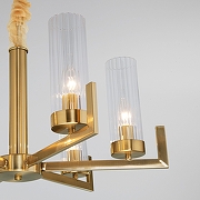 Люстра Eurosvet Argan1e 60133/6 латунь цвет плафона/подвески Прозрачный, цвет арматуры Латунь-5