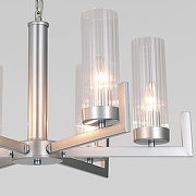 Люстра Eurosvet Argan1e 60133/6 серебро цвет плафона/подвески Прозрачный, цвет арматуры Серебро-2