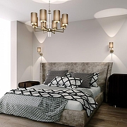 Люстра Eurosvet Soff1o 60134/6 никель цвет плафона/подвески Бежевый, цвет арматуры Прозрачный, Никель-3