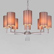 Люстра Eurosvet Soff1o 60134/8 никель цвет плафона/подвески Бежевый, цвет арматуры Прозрачный, Никель-2