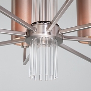 Люстра Eurosvet Soff1o 60134/8 никель цвет плафона/подвески Бежевый, цвет арматуры Прозрачный, Никель-3