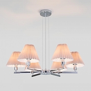 Люстра Eurosvet Peony 60136/6 хром/серый цвет плафона/подвески Серый, цвет арматуры Хром-1