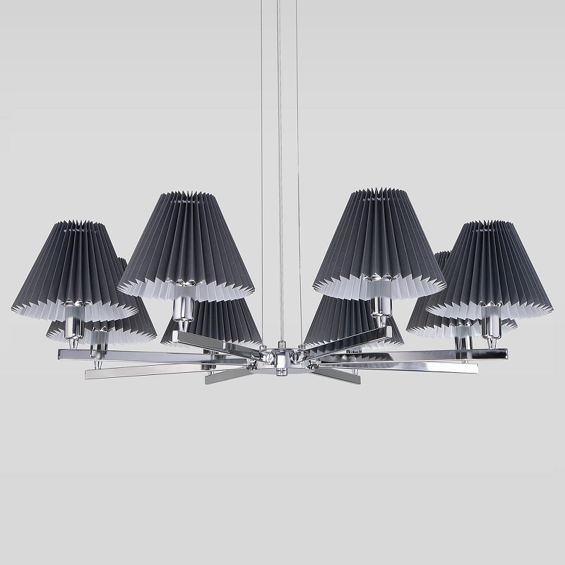 Люстра Eurosvet Peony 60136/8 хром/графит 