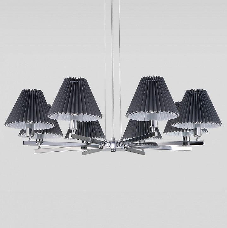 Люстра Eurosvet Peony 60136/8 хром/графит 