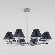 Люстра Eurosvet Peony 60136/8 хром/графит цвет плафона/подвески Графит, цвет арматуры Хром-1