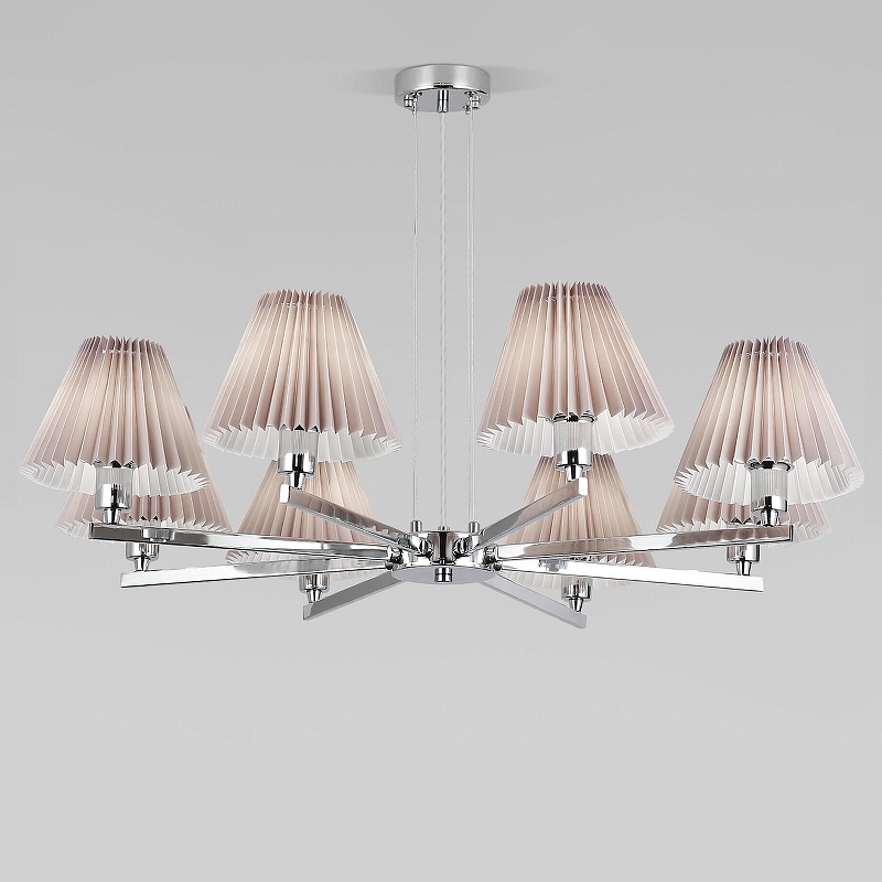 Люстра Eurosvet Peony 60136/8 хром/серый 