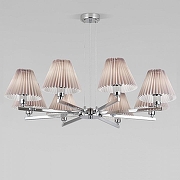 Люстра Eurosvet Peony 60136/8 хром/серый цвет плафона/подвески Серый, цвет арматуры Хром