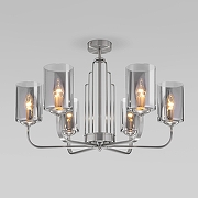 Люстра на штанге Eurosvet Defi 60138/6 сатин-никель цвет серый