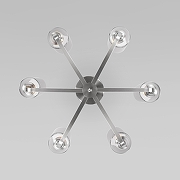 Люстра на штанге Eurosvet Defi 60138/6 сатин-никель цвет серый-1