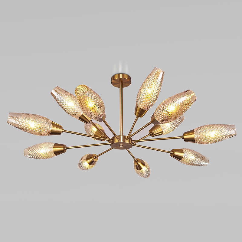 Люстра на штанге Eurosvet Thalia 60140/12 золото 