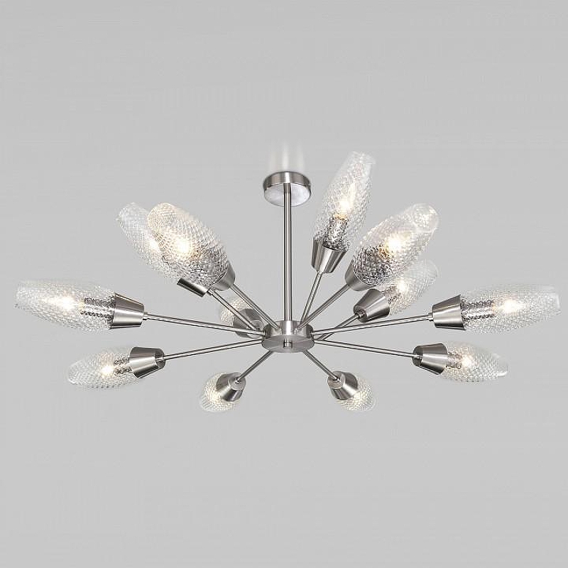 Люстра на штанге Eurosvet Thalia 60140/12 сатин-никель 