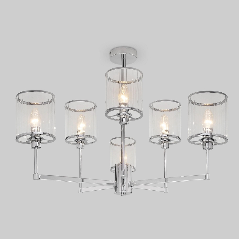 Люстра на штанге Eurosvet Inari 60144/6 хром 