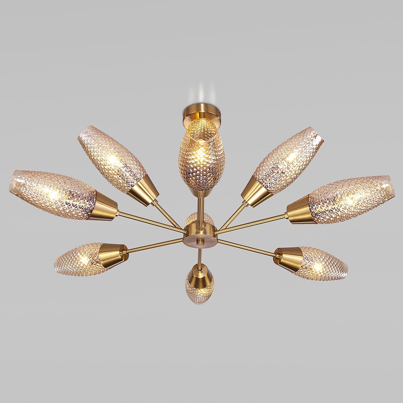 Люстра на штанге Eurosvet Thalia 60140/9 золото 