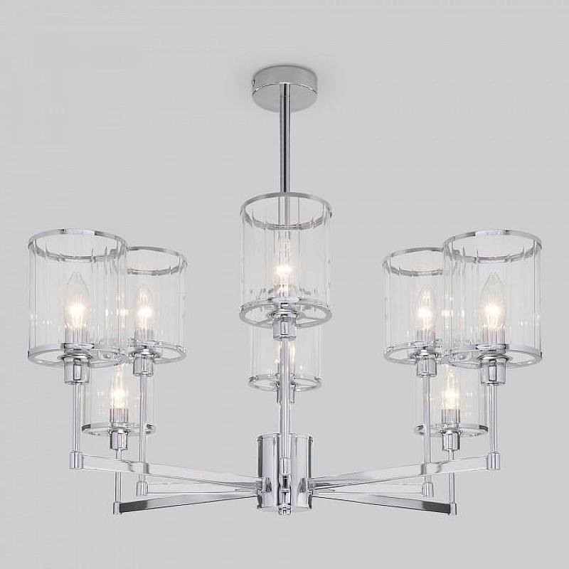 Люстра на штанге Eurosvet 1nar1 60144/8 хром 