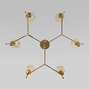 Люстра на штанге Eurosvet Prism 60143/6 латунь цвет латунь-2