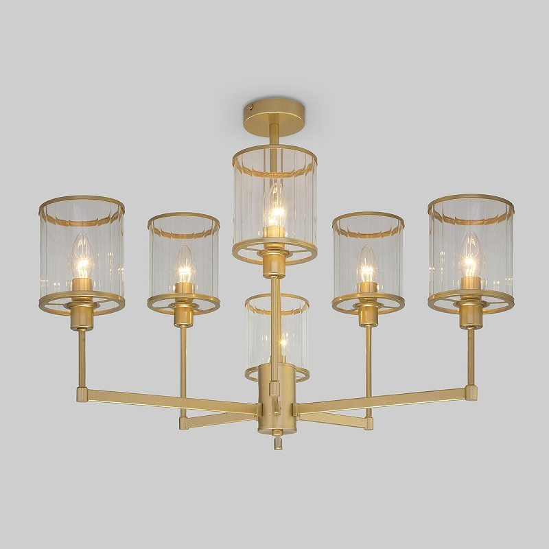 Люстра на штанге Eurosvet Inari 60144/6 золото 