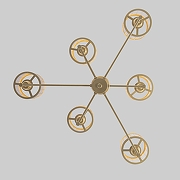 Люстра на штанге Eurosvet Inari 60144/6 золото цвет золото-1