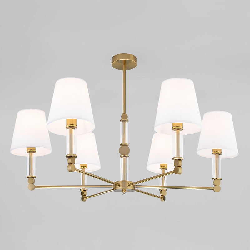 Люстра на штанге Eurosvet Conso 60145/6 латунь 