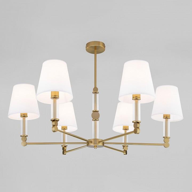 Люстра на штанге Eurosvet Conso 60145/6 латунь 