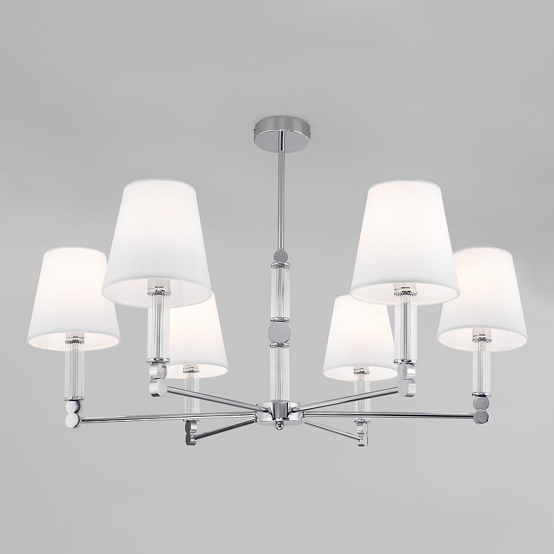 Люстра на штанге Eurosvet Conso 60145/6 хром 