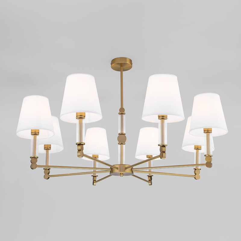 Люстра на штанге Eurosvet Conso 60145/8 латунь 