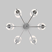 Люстра Eurosvet Caprera 60146/6 никель цвет белый, никель-2