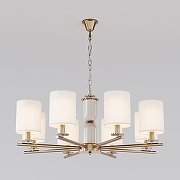 Люстра Eurosvet Caprera 60146/8 латунь цвет бежевый, латунь-1