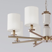 Люстра Eurosvet Caprera 60146/8 латунь цвет плафона/подвески Бежевый, цвет арматуры Бежевый, Латунь-2