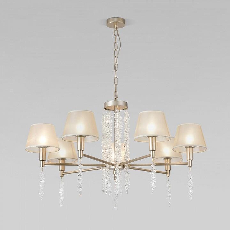 Люстра Eurosvet Charuel 60148/7 матовое золото 