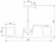 Люстра на штанге Eurosvet Ozark 60149/6 латунь цвет латунь-4