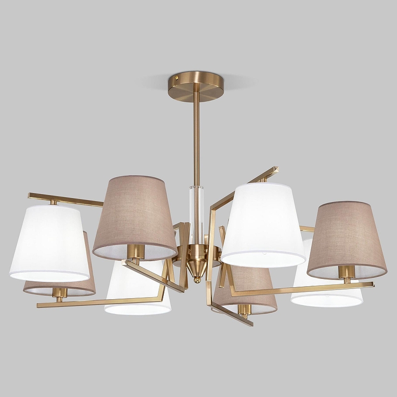 Люстра на штанге Eurosvet Ozark 60149/8 латунь 