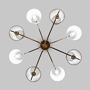 Люстра на штанге Eurosvet Ozark 60149/8 латунь цвет латунь-1