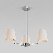 Люстра Eurosvet Amaretto 60155/3 хром цвет плафона/подвески Бежевый, цвет арматуры Хром-1
