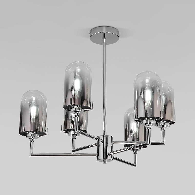 Люстра на штанге Eurosvet Pluto 60156/6 хром 