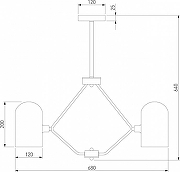 Люстра на штанге Eurosvet Bambola 60157/5 латунь цвет латунь-4