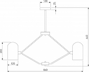 Люстра на штанге Eurosvet Bambola 60157/8 латунь цвет латунь-5