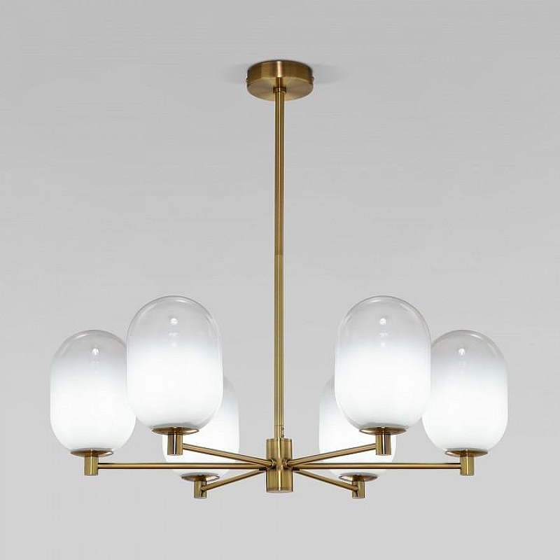 Люстра на штанге Eurosvet Loona 60161/6 латунь 